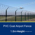 1.8m height pvc coated airport perimeter fencing